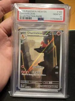 PSA 10 GEM MINT Charmeleon 169/165 Sv: Scarlet & Violet 151 Holo Pokemon 2023 - Image 1