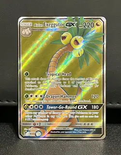 Pokemon TCG Alolan Exeggutor GX 107/111 Crimson Invasion Full Art Ultra Rare NM - Image 1
