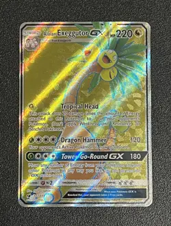 Pokemon TCG Alolan Exeggutor GX 107/111 Crimson Invasion Full Art Ultra Rare NM - Image 2