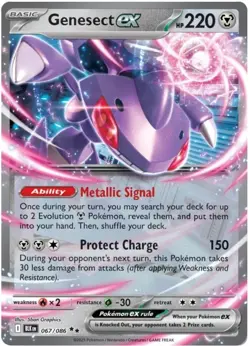 Genesect ex 067/086 – Double Rare Holo SV: Black Bolt – Pokemon TCG English - NM - Image 1