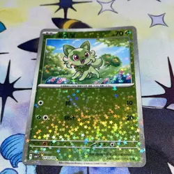 Pokemon S-Chinese Sprigatito Star Shiny Holo 0103/09 CBB1C Gem Pack Horizon - Image 1