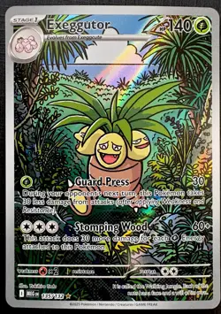 Pokemon TCG: 2025 Exeggutor 135/132: ILLUSTRATION RARE HOLO-Mega Evolution - Image 1