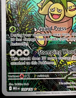 Pokemon TCG: 2025 Exeggutor 135/132: ILLUSTRATION RARE HOLO-Mega Evolution - Image 4