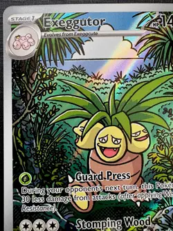 Pokemon TCG: 2025 Exeggutor 135/132: ILLUSTRATION RARE HOLO-Mega Evolution - Image 5