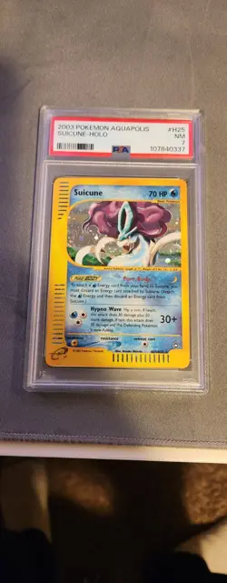 Suicune Holo H#25 2003 Pokemon Aquapolis PSA 7 - Image 1