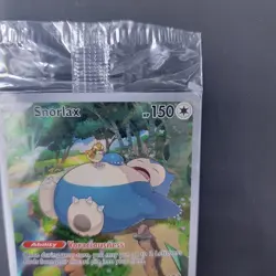 Pokemon TCG Snorlax Sealed Promo 051 Scarlet Violet 151 Black Star Holo NM - Image 5