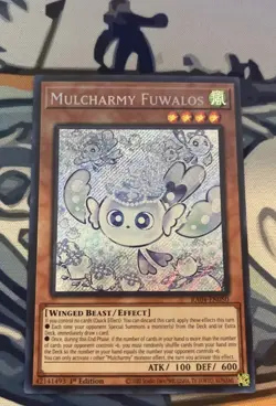 Yugioh Mulcharmy Fuwalos Secret Rare RA04-EN050 Near Mint - Image 1