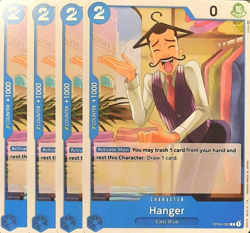 One Piece TCG - 4er Playset - OP04-050 Hanger C/EN/NM - Image 1