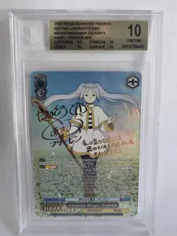 Weiss Schwarz Frieren SSP English BGS 10 Favorite Magic Gold Signature (1st Ed) - Image 1