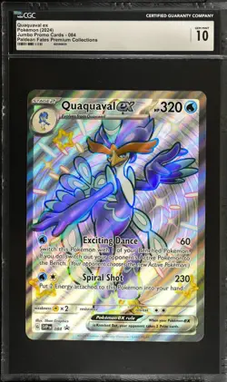 CGC 10 Pokemon Quaquaval EX 084 Jumbo Promo Holo Oversized Card psa - Image 1