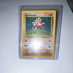 Pokemon Hitmonchan Base Set Holo Rare 7/102 English Card NEAR MINT - Image 1