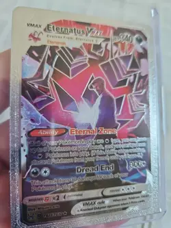 Eternatus Vmax Silver Foil Fan Art Textured Collector Pokemon Card TG22/TG30... - Image 4