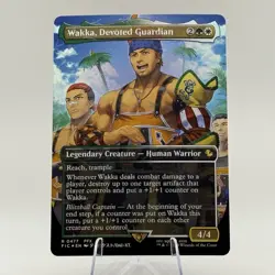 MTG Final Fantasy - Wakka, Devoted Guardian [CHOCOBO TRACK FOIL] - FIN - NM - Image 1