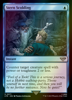 MTG Stern Scolding Foil ** The Lord of the Rings ** English - Image 1