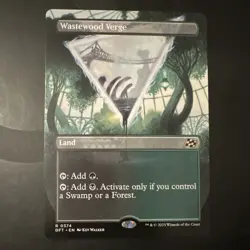 Magic: The Gathering Wastewood Verge Rare Land DFT 0374 Kev Walker Regular - Image 1