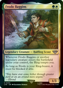 MTG Frodo Baggins Foil ** The Lord of the Rings ** English - Image 1