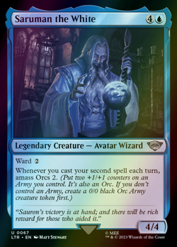 MTG Saruman the White Foil ** The Lord of the Rings ** English - Image 1
