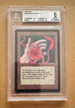 Nevinyrral's Disk - BETA - MTG - BGS 8. NM-MT w/ Two 9.5's - Image 1