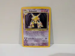 Pokemon Alakazam 1/102 Base Set Holo Rare Unlimited WOTC Vintage - Image 1