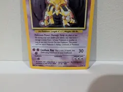 Pokemon Alakazam 1/102 Base Set Holo Rare Unlimited WOTC Vintage - Image 3
