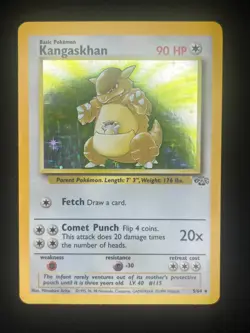 Pokemon TCG Kangaskhan Jungle 5/64 Holo Unlimited Holo Rare - Image 1