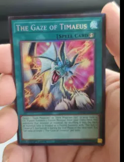 Yugioh The Gaze of Timaeus MZMU-EN013 Secret Rare 1st Edition NM Pack Fresh - Image 1