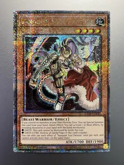 Yugioh - Vanquish Soul Pantera Quarter Century Secret Rare RA04-EN044, Near Mint - Image 1