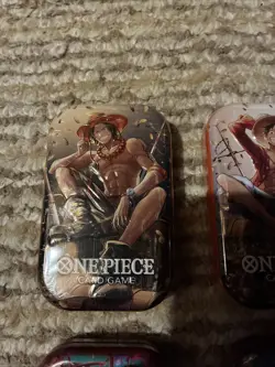 One Piece Monkey.D.Luffy Mini Tin Lot Of 4 Sealed Brand New - Image 2