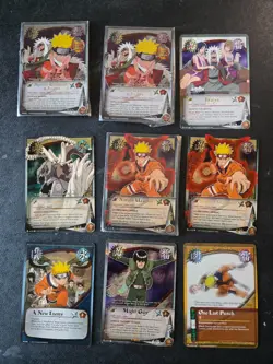 Naruto Collectible Card Game CCG Foil Rare Promo Lot Jiralya Kimimaro Uzumaki - Image 1