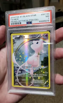 Mew XY110 Holo Black Star Promo Card 2016 PSA7 - Image 3