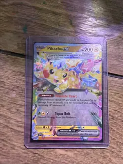 Pokemon Prize Pack Series 7 Surging Sparks Pikachu EX Card 057/191 NM Condition - Image 1
