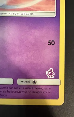 Mew 32/68 Battle Academy Hidden Fates Mewtwo Stamped Pokemon Card TCG LP - Image 2