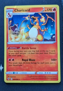 Charizard 025/185 Non Holo Rare Pokemon Card SWSH Vivid Voltage Pokemon TCG NM - Image 1