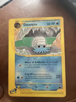 Pokemon Omanyte Skyridge Card 41/144 Uncommon Non-Holo near mint - Image 1