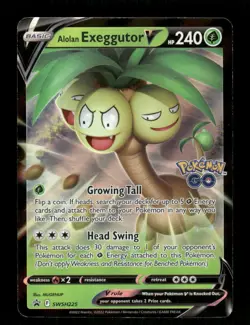 Pokemon Alolan Exeggutor V Promo SWSH: Sword & Shield Promo Cards SWSH225 NM - Image 1