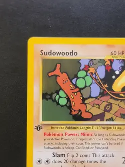 NM 1st Edition Sudowoodo Reg. 26/64 Neo Revelation Pokemon Card - Image 2