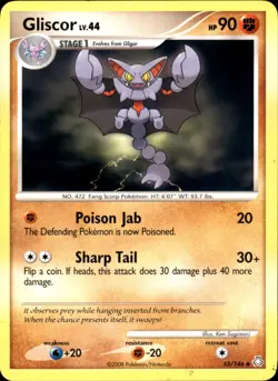 Gliscor 55/146 Uncommon - Pokemon Legends Awakened 2008 HP - Image 1