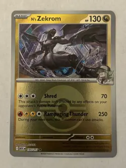 N's Zekrom 155/217 (Holo Rare) Pokemon TCG Ascended Heroes | (Pack Fresh) NM+/M - Image 1
