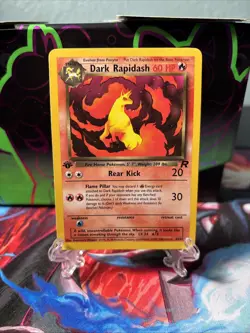Dark Rapidash 44/82 1st Edition - Team Rocket 2000 - Pokemon TCG WOTC Near Mint - Image 1
