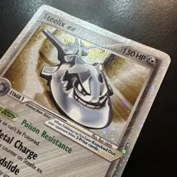 Pokemon TCG Steelix EX 109/115 Unseen Forces Holo Card - Image 2