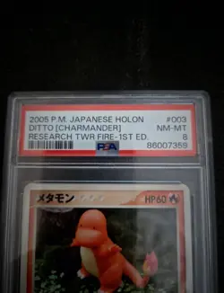 DITTO 003/015 CHARMANDER EX HOLON RESEARCH TOWER FIRE DECK POKEMON Psa 8 - Image 2