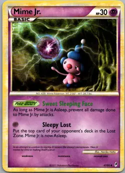 Mime Jr. 47/95 Uncommon Call of Legends Pokemon Lightly Played - Image 1