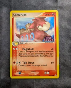 Pokemon TCG: Camerupt 36/110 - EX Holon Phantoms Reverse Holo Stamped - NM - Image 1