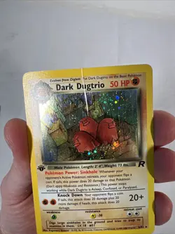2000 Pokemon Dark Dugtrio Holo Rare 1st Edition Team Rocket 6/82 LP/MP - Image 2