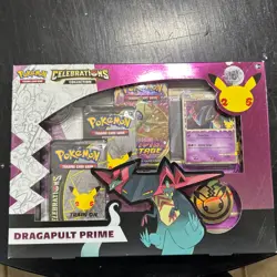 POKEMON CELEBRATIONS DRAGAPULT PRIME COLLECTION BOX – SEALED – 25TH ANNIVERSARY 820650809385 - Image 1