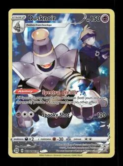 Pokemon Dusknoir Ultra Rare SWSH09: Brilliant Stars Trainer Gallery TG06/TG30 NM - Image 1