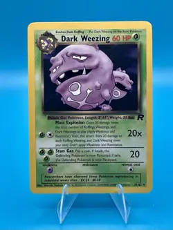 Pokemon TCG 1999-2000 Dark Weezing 31/82 Team Rocket Regular Vintage NM - Image 1