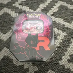 Pokemon TCG Destined Rivals Team Rocket Tin: Mewtwo Ex Sealed - Image 1