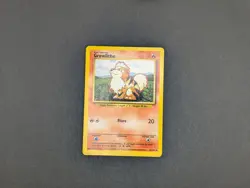 Pokemon TCG Growlithe Base Set 28/102 Regular Unlimited Uncommon - VG - Image 1