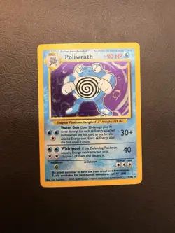Poliwrath Holo Rare Pokemon TCG Base Set 13/102 - Image 1